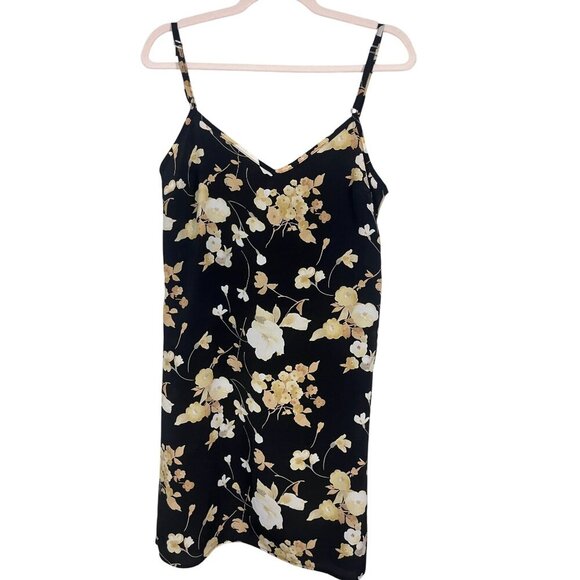 Vintage Floral Tank Mini S Black Retro Classic Chic Preppy Y2K Neutral HOCO 80s - Picture 1 of 10